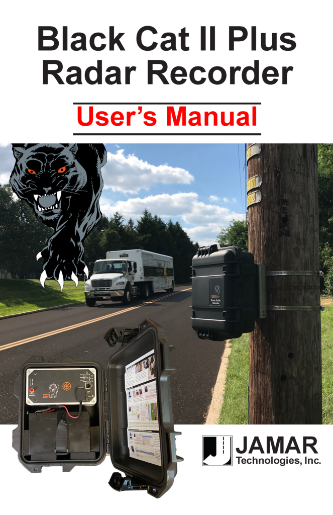 Black Cat II Plus Radar Recorder Manual Cover