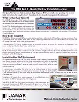 Quick Start RAC Geo II