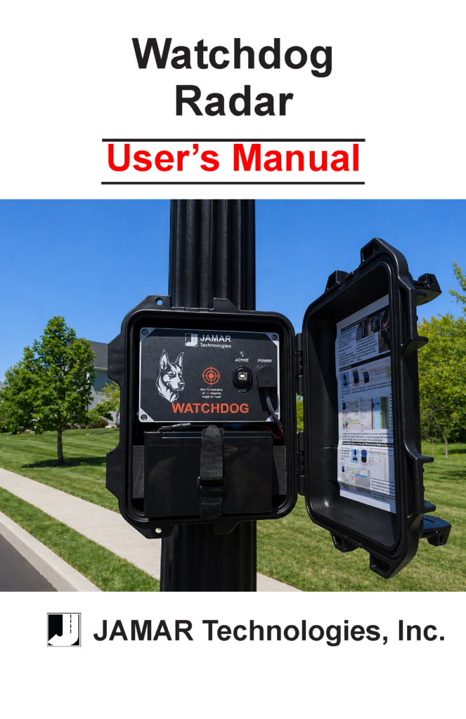 Watchdog Radar Manual 1.0 Cover