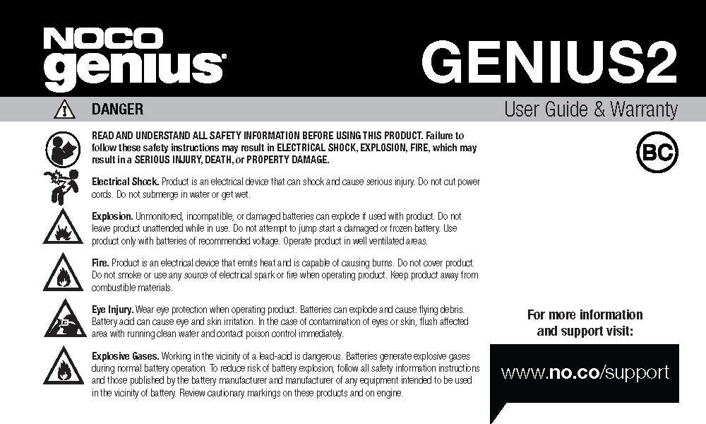 genius2na user guide 3 First Page